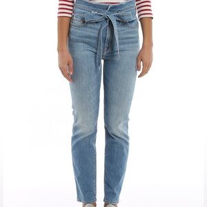 7 For All Mankind Light Blue Straight Leg Jeans